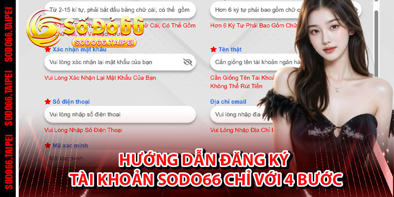Hướng Dẫn Đăng Ký Tài Khoản Sodo66 Chỉ Với 4 Bước